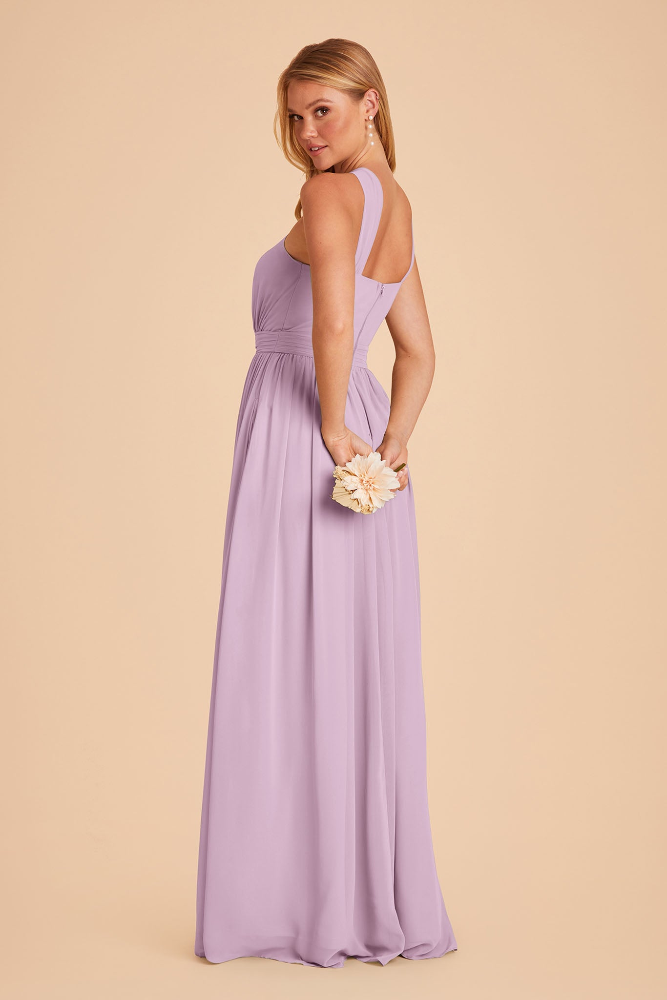 Lavender Kiko Chiffon Dress by Birdy Grey