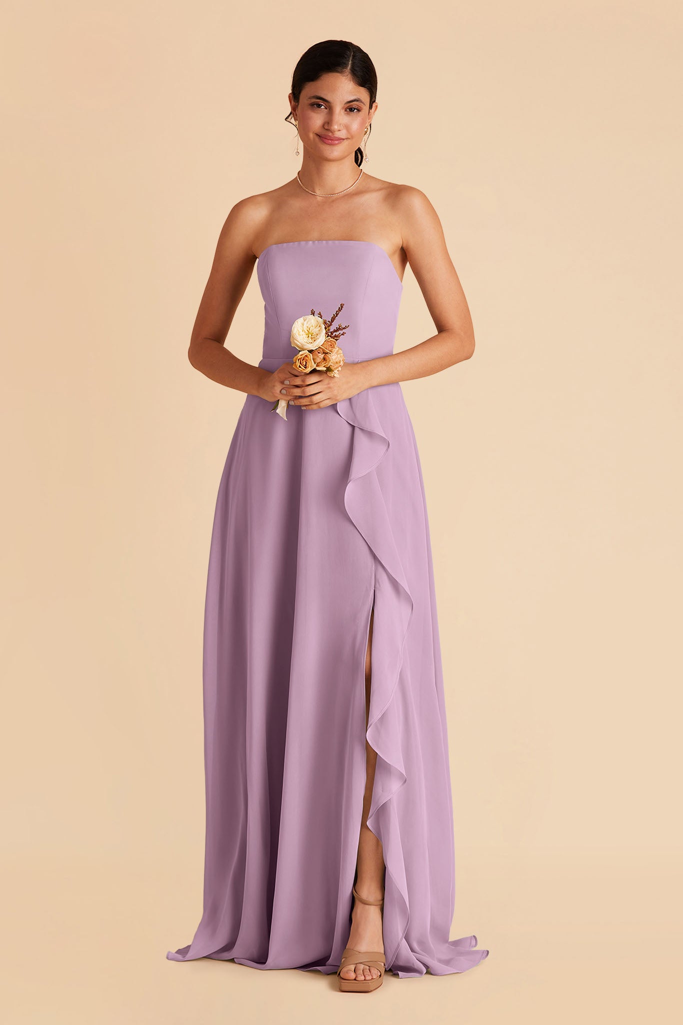 Lavender Winnie Convertible Chiffon Dress by Birdy Grey
