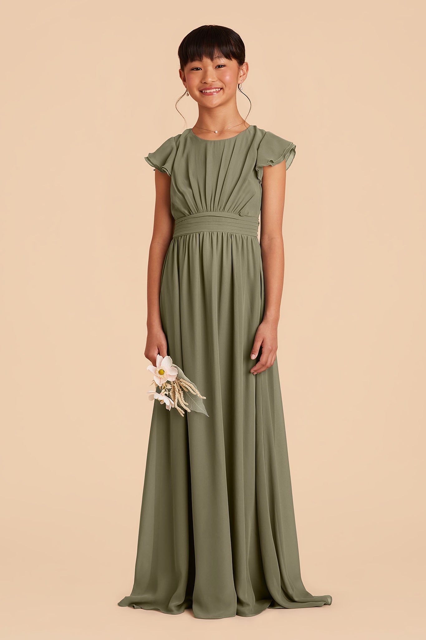 Moss Green Celine Junior Dress by Birdy Grey