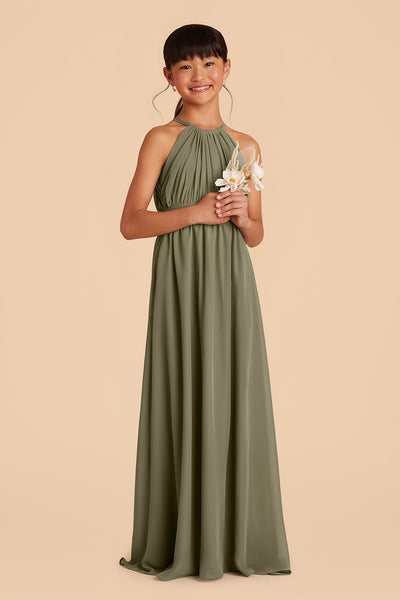 Moss Green Sienna Junior Dress by Birdy Grey