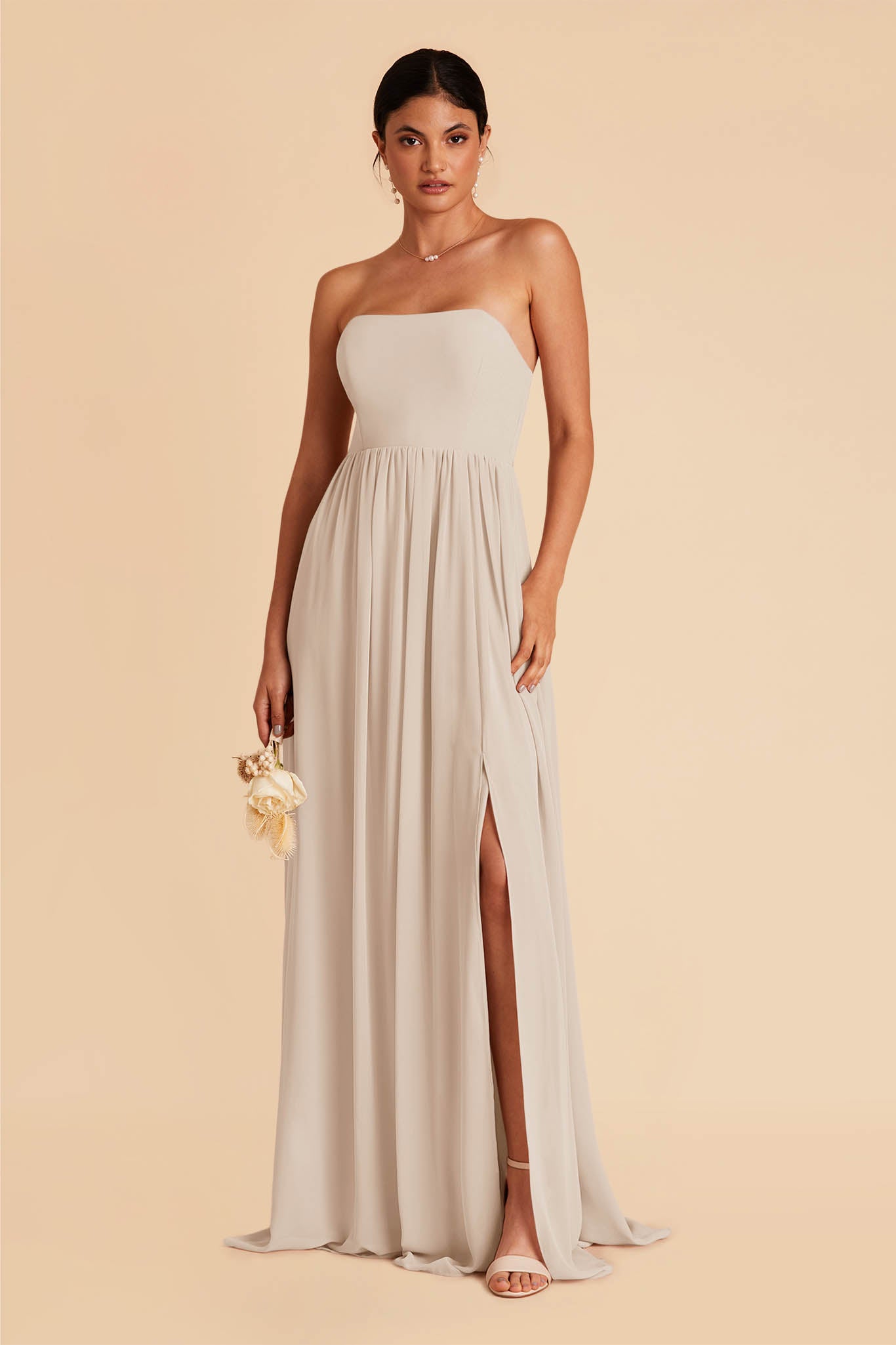 August Convertible Dress - Neutral Champagne