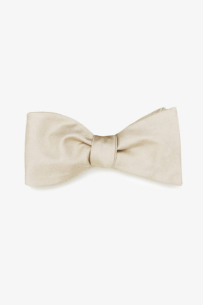 Groomsmen bowtie in neutral champagne light taupe 