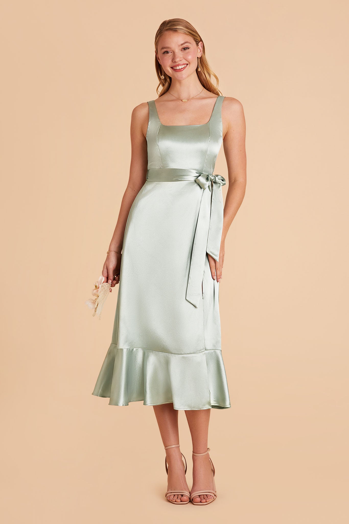 Sage Eugenia Convertible Midi Dress by Birdy Grey