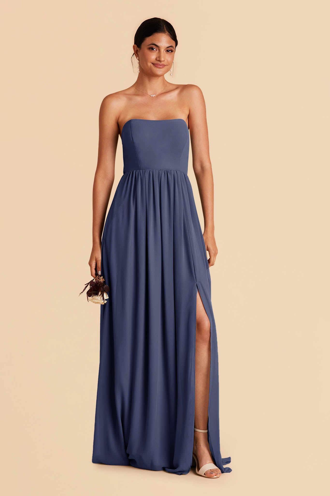 Slate Blue August Convertible Dress by Birdy Grey