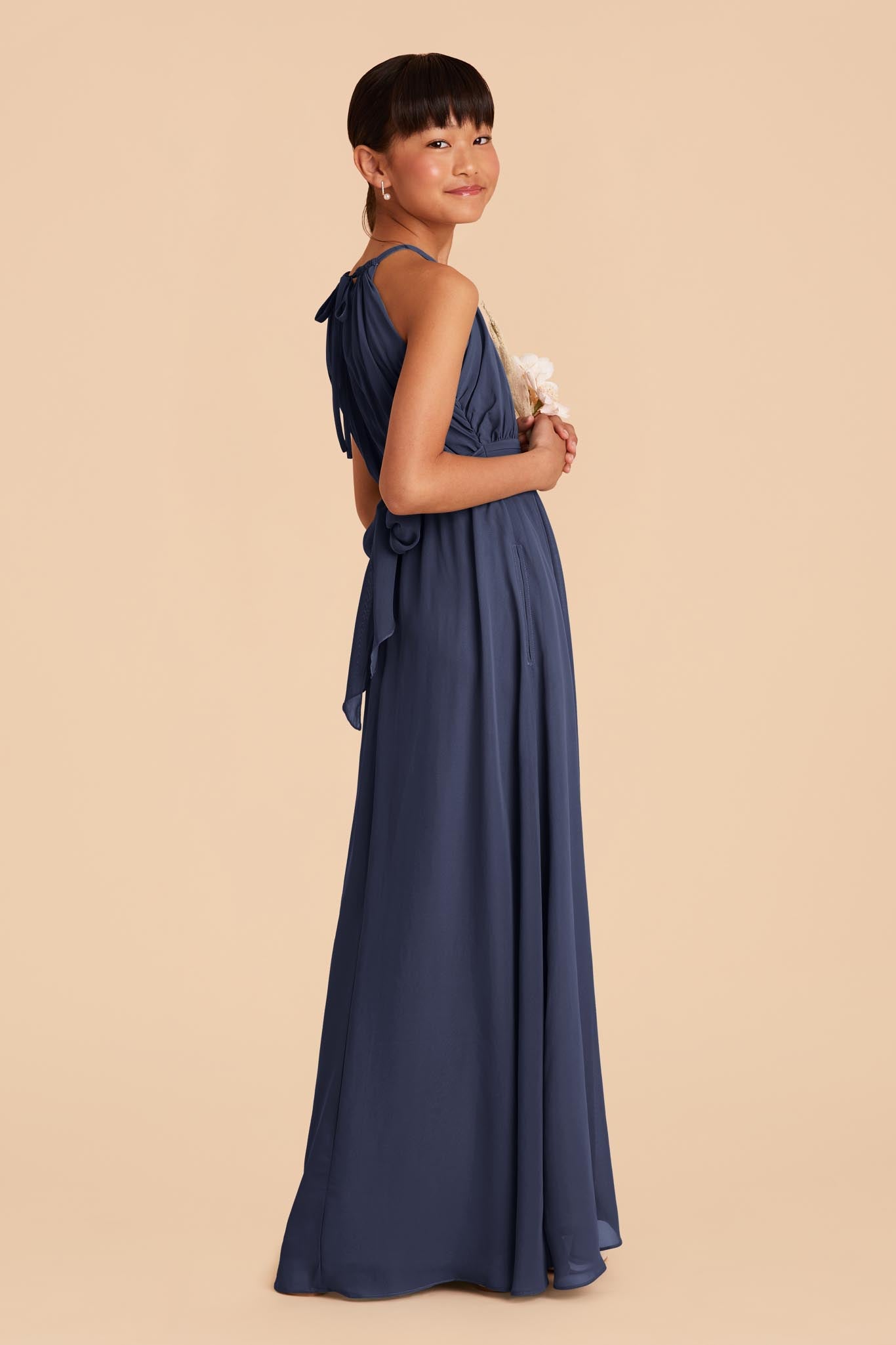 Sienna Junior Dress - Slate Blue